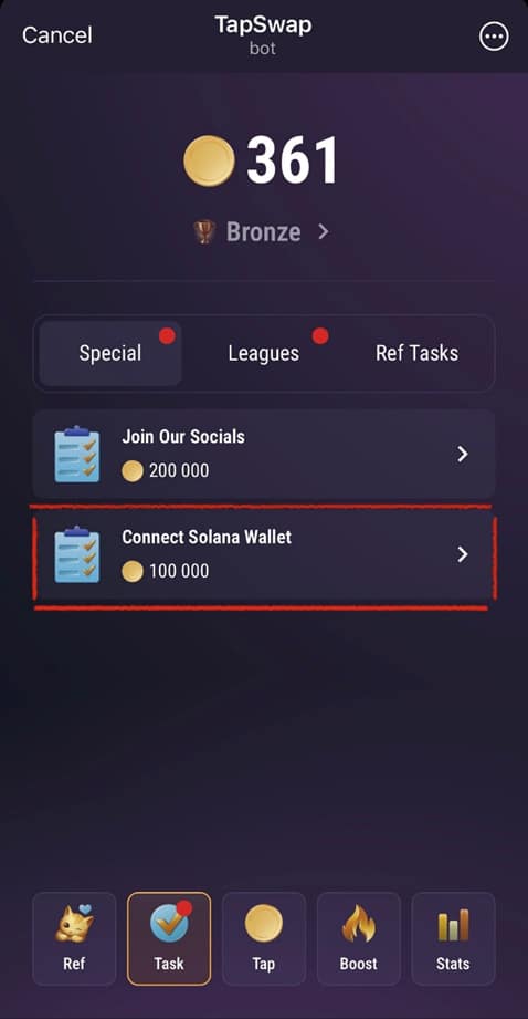 کامل‌ترین آموزش ربات تپ سواپ تلگرام (Tapswap)؛ ربات استخراج سولانا در ...